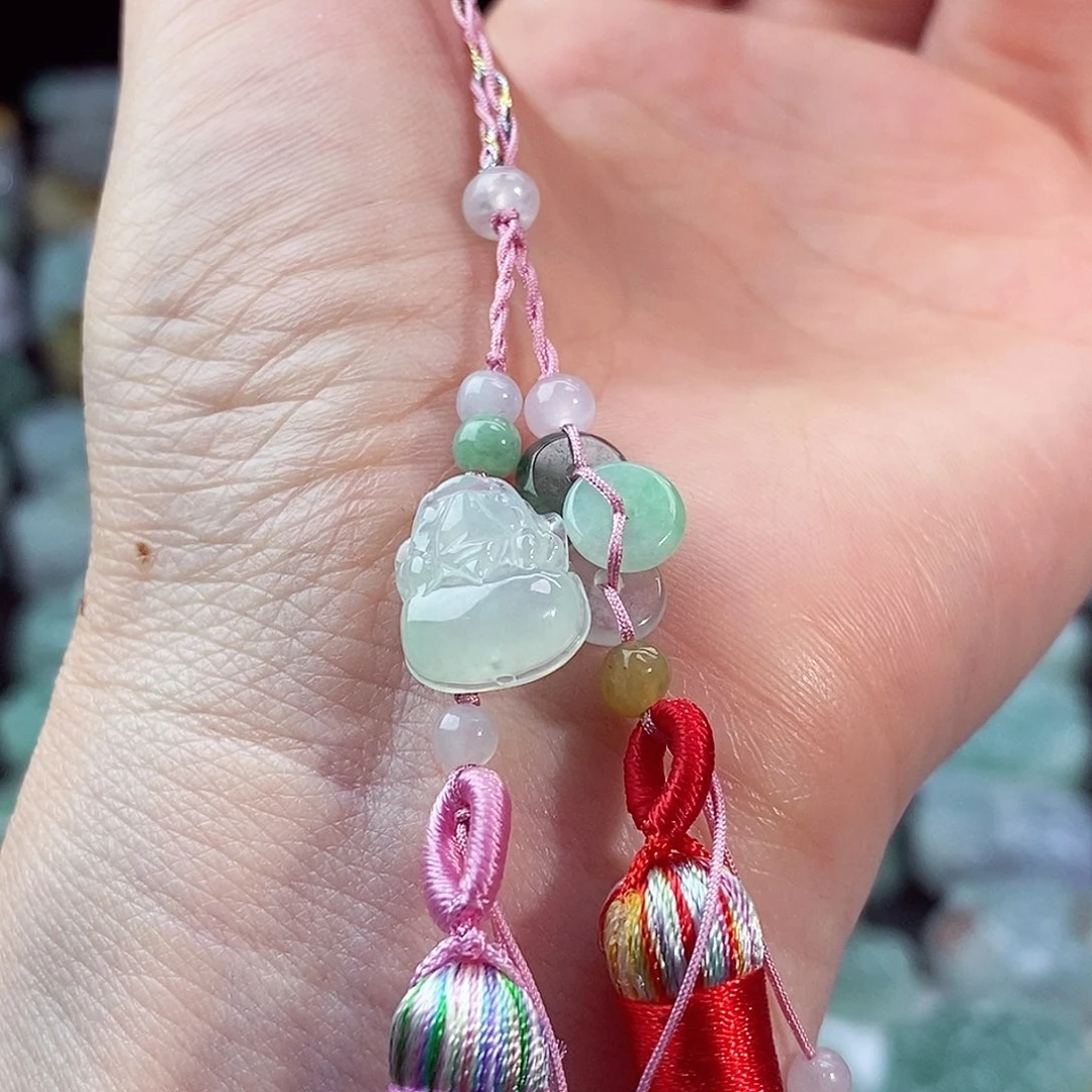 颈饰未镶嵌翡翠天然