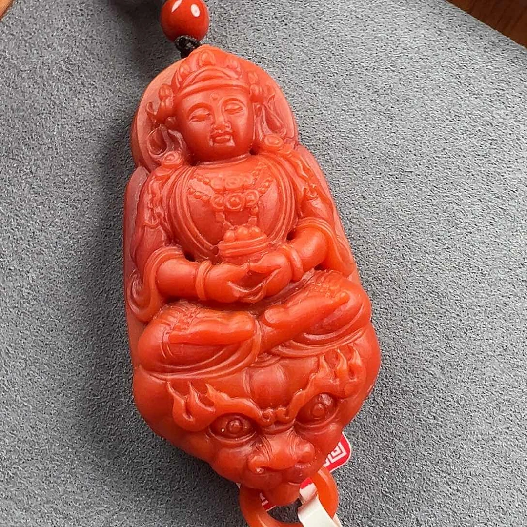 南红玛瑙吊坠未镶嵌