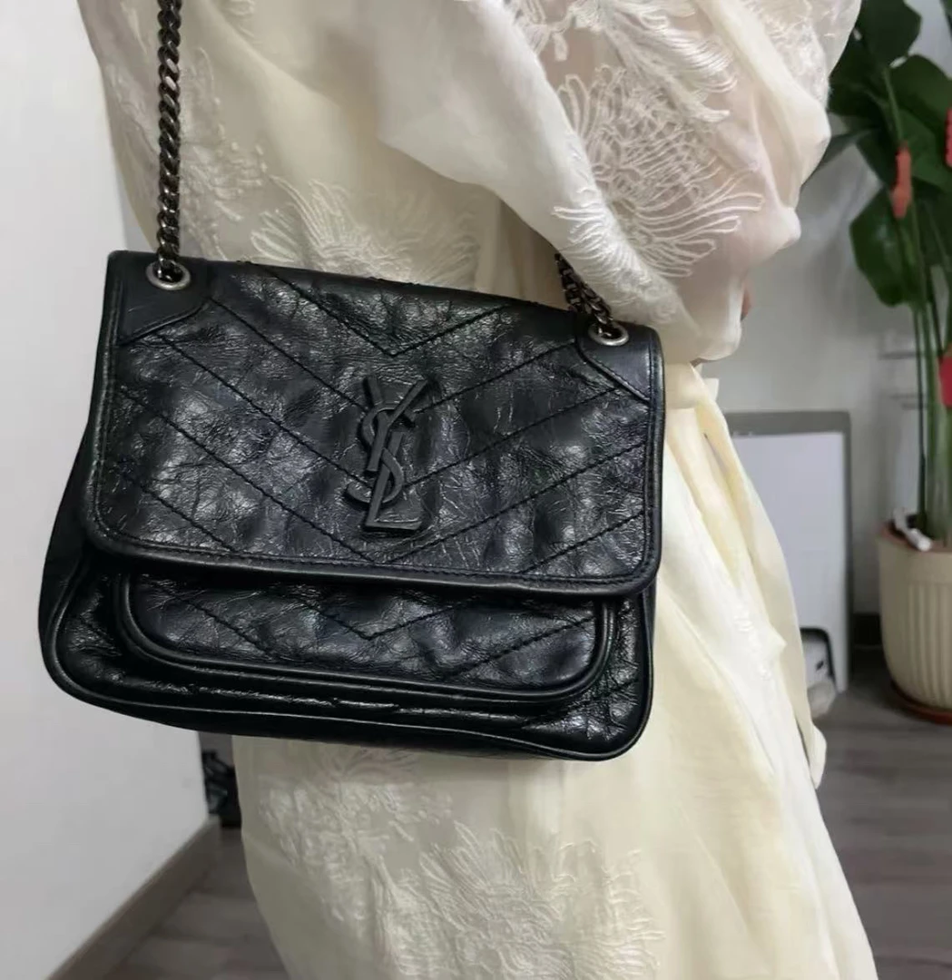 95新 YSL/圣罗兰 圣罗兰niki偏绿色