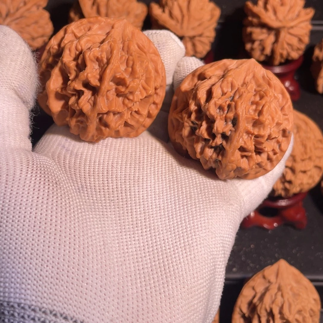 文玩核桃把件45官帽