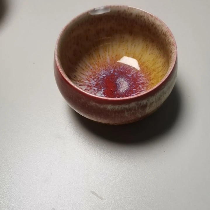 景德镇陶瓷窑变圆口杯