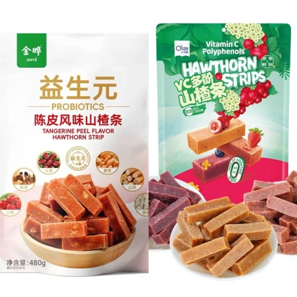 顺丰JD【SM超市】金晔陈皮山楂条1kg 酸甜软糯营养严选优质精选果味