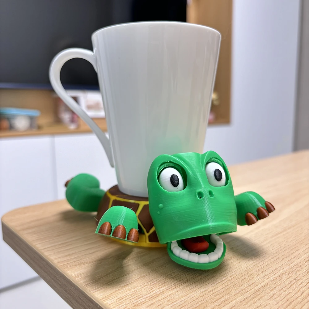 【现货】王八杯垫按压瞪眼一惊一乍乌龟玩具摆件水杯垫子