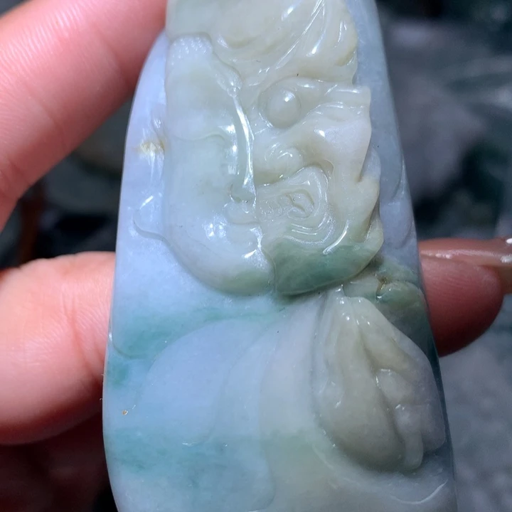 翡翠未镶嵌颈饰保真天然A货翡翠