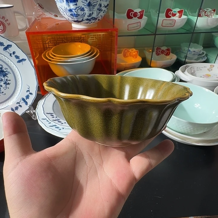 6寸菊花汤碗（茶叶茉）
