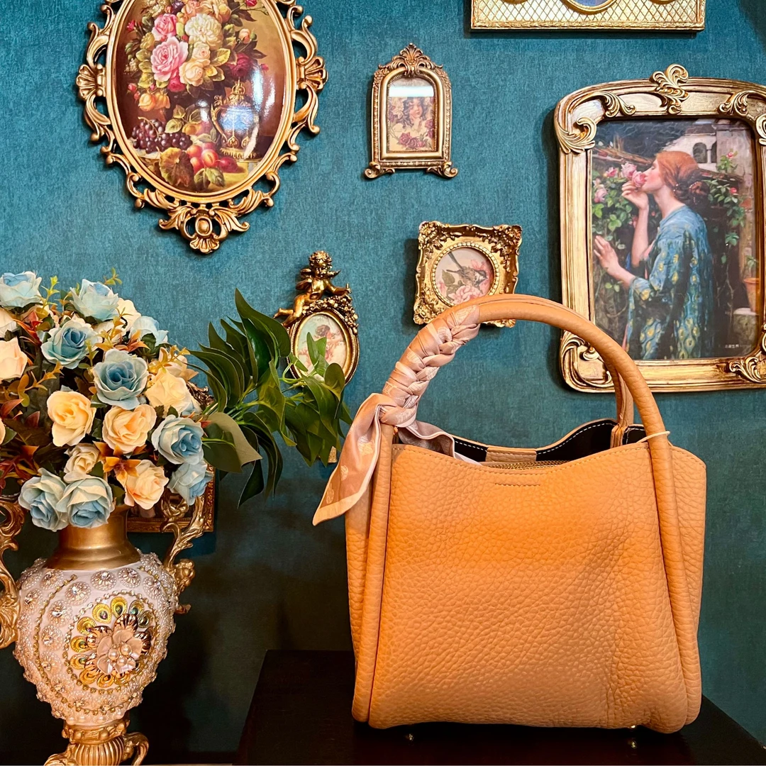 【晓晓】托特包双根磁扣肩包单肩斜挎包水桶包小包包搭扣时尚百搭