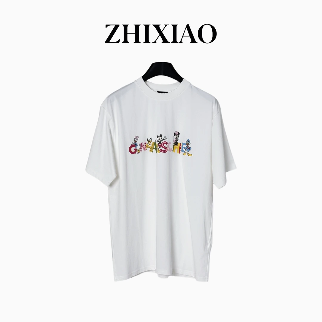 【ZHIXIAO】夏季新款：字母米奇印花短袖16151