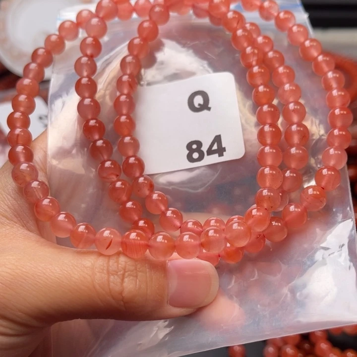 南红玛瑙未镶嵌多样性发货默认微瑕称重7mm