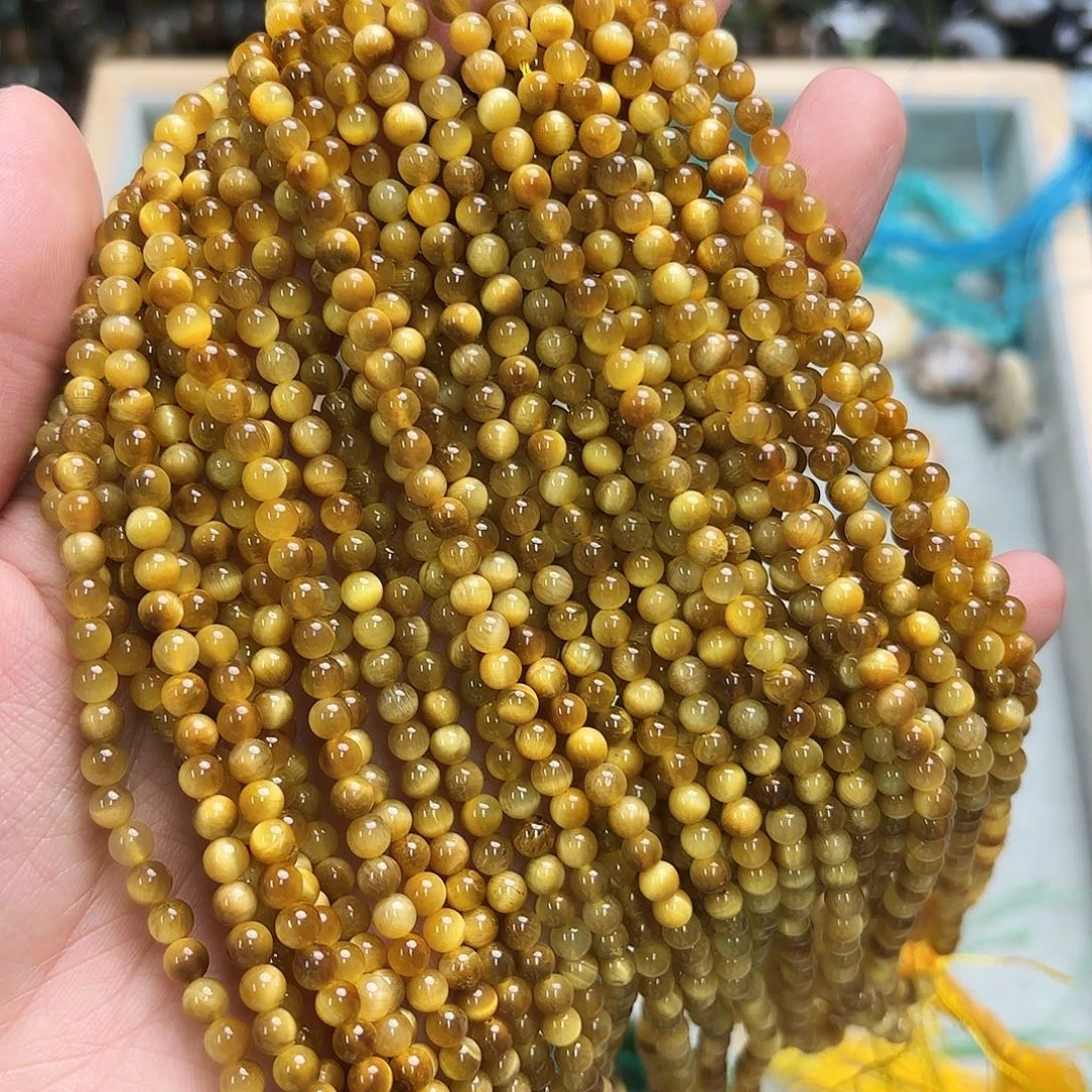 未镶嵌玛瑙/玉髓珠宝半成品卡4金虎眼一条