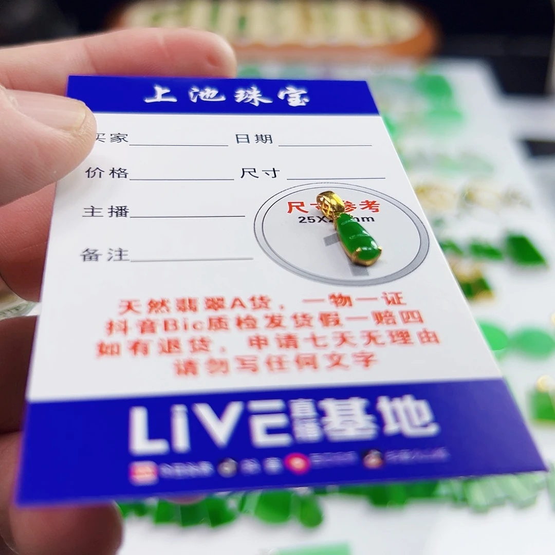 颈饰18K金镶嵌翡翠翡翠