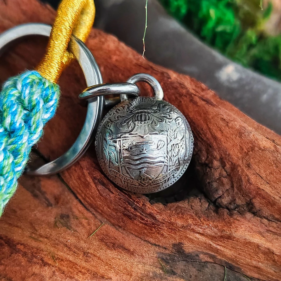 圭亚那10分硬币美洲豹硬币铃铛挂件