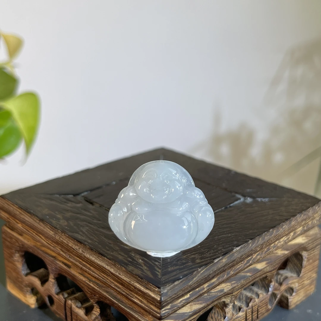 JGB01-010  天然缅甸A货翡翠  佛公