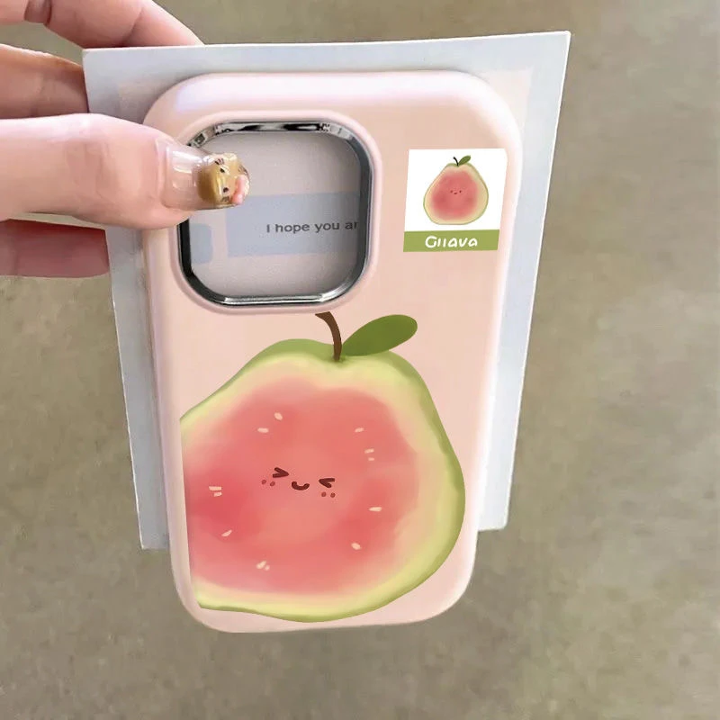 芭乐表情适用iPhone16手机壳苹果15大孔14新款13软壳12保护套11女