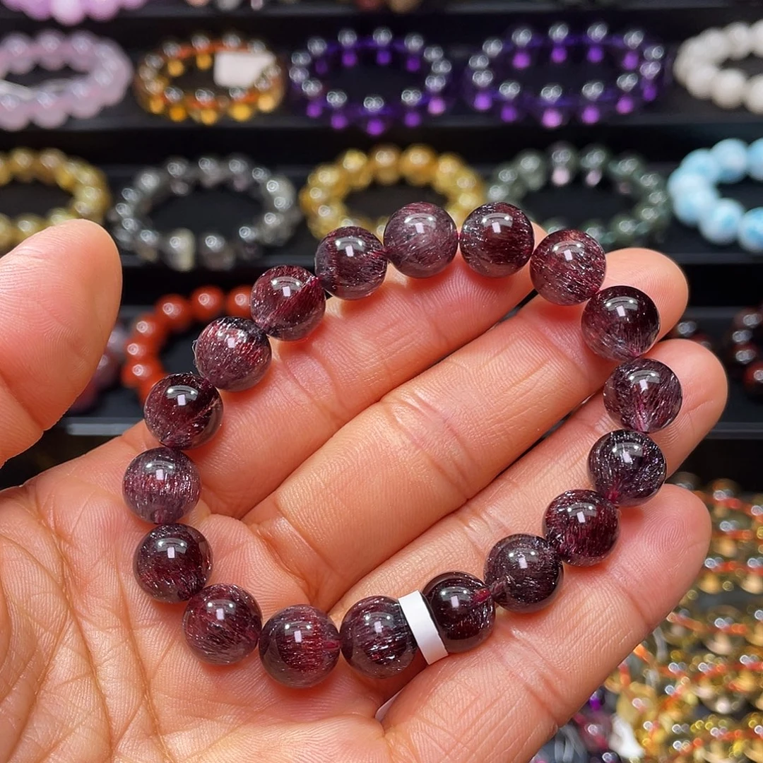 手链未镶嵌水晶红超七