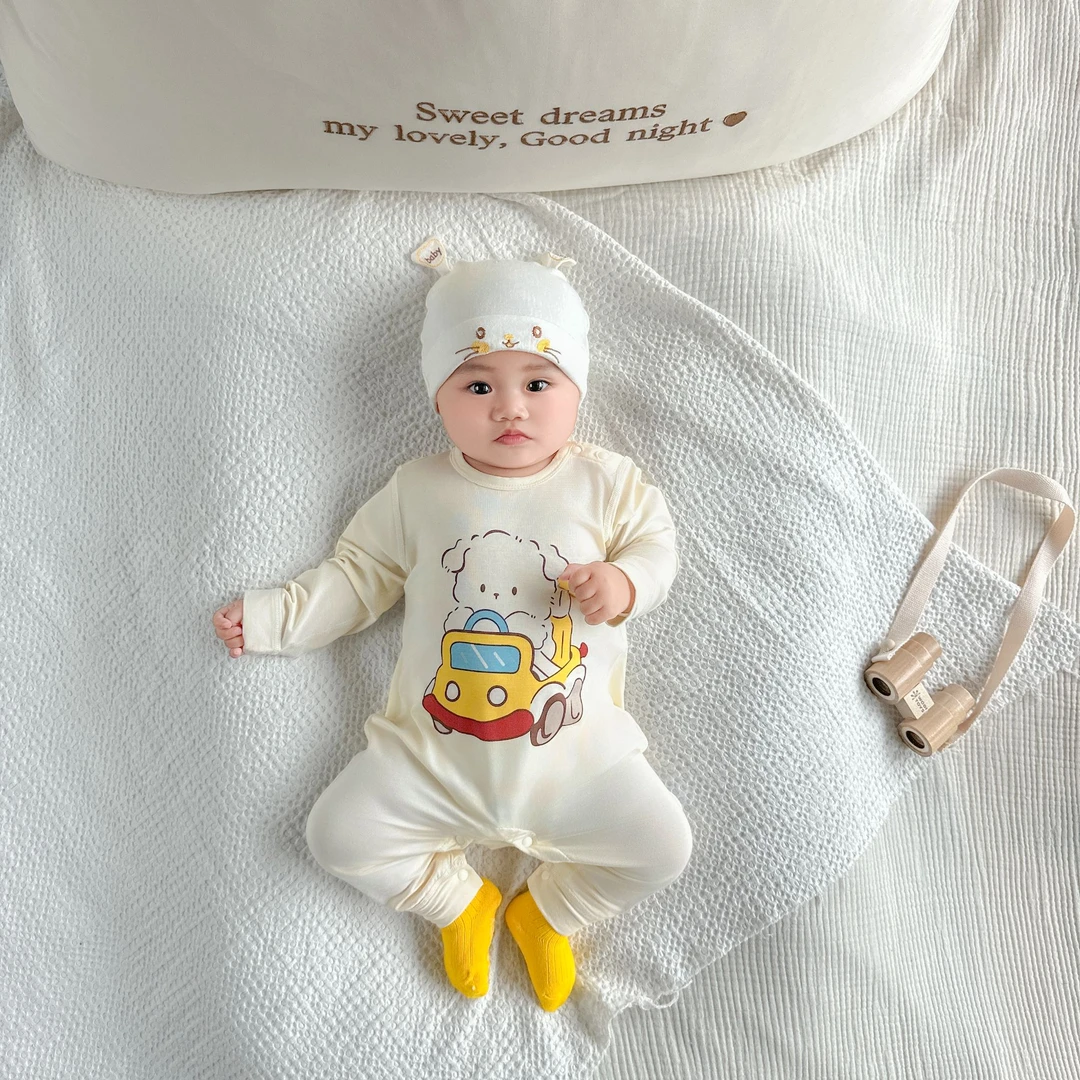 婴儿可爱四季款优可丝连体亲肤宝宝哈衣