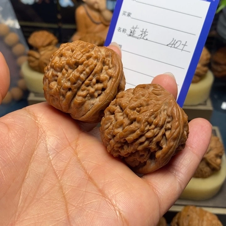 【闪购商品】把件文玩核桃攀**?莲花