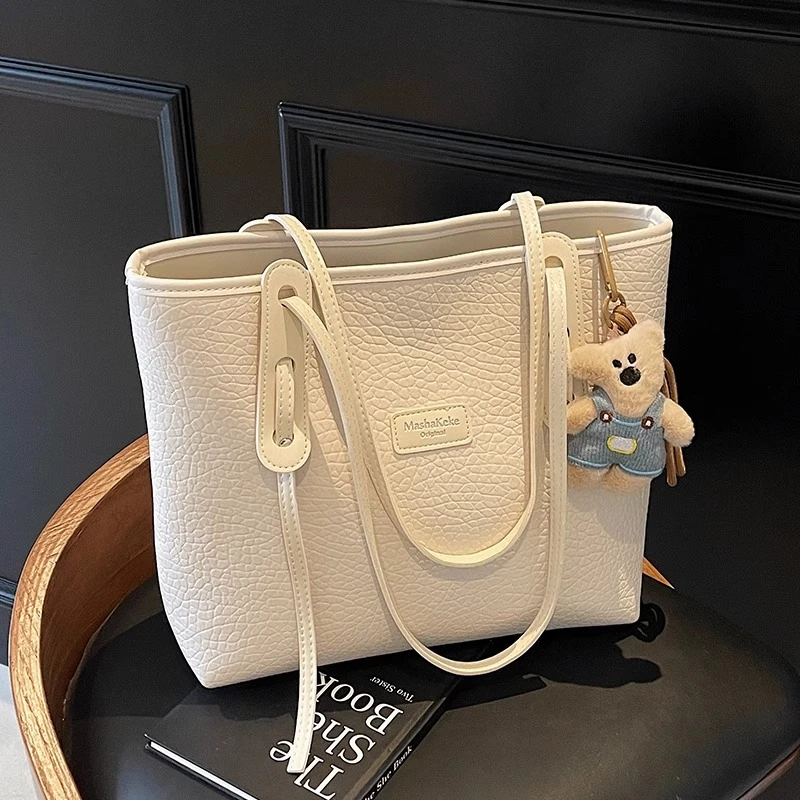 大容量上班通勤托特包2025夏季新款时尚潮百搭气质单肩包学生上课