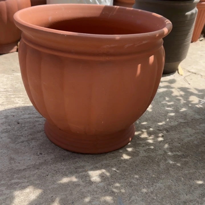 紫砂花盆口35高30宜兴紫砂粗糙
