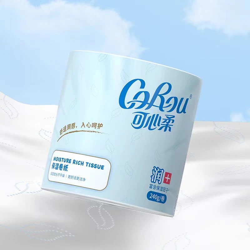 COROU/可心柔有芯卷纸纸巾保湿卷纸240g×4卷厕所卷纸