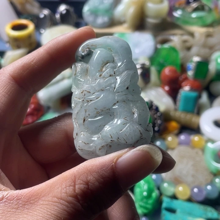 和田玉未镶嵌吊坠(不含链)