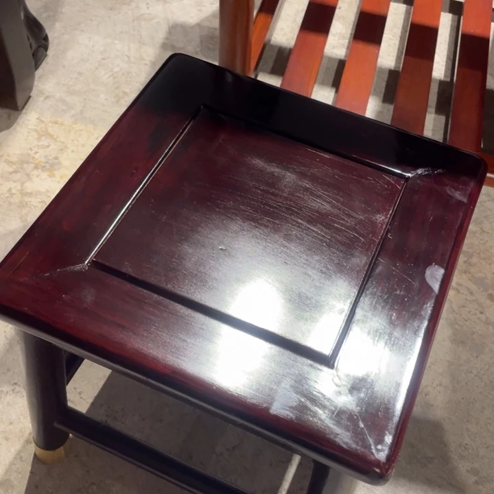 酸枝四方凳一个惜*