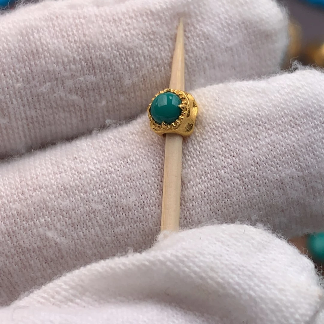 绿松石18K金镶嵌绿松石