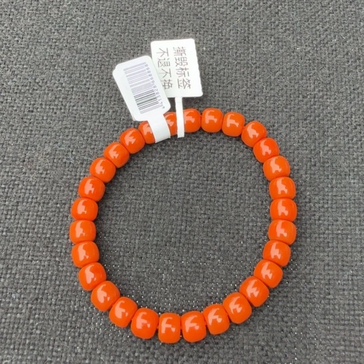 南红玛瑙未镶嵌手链