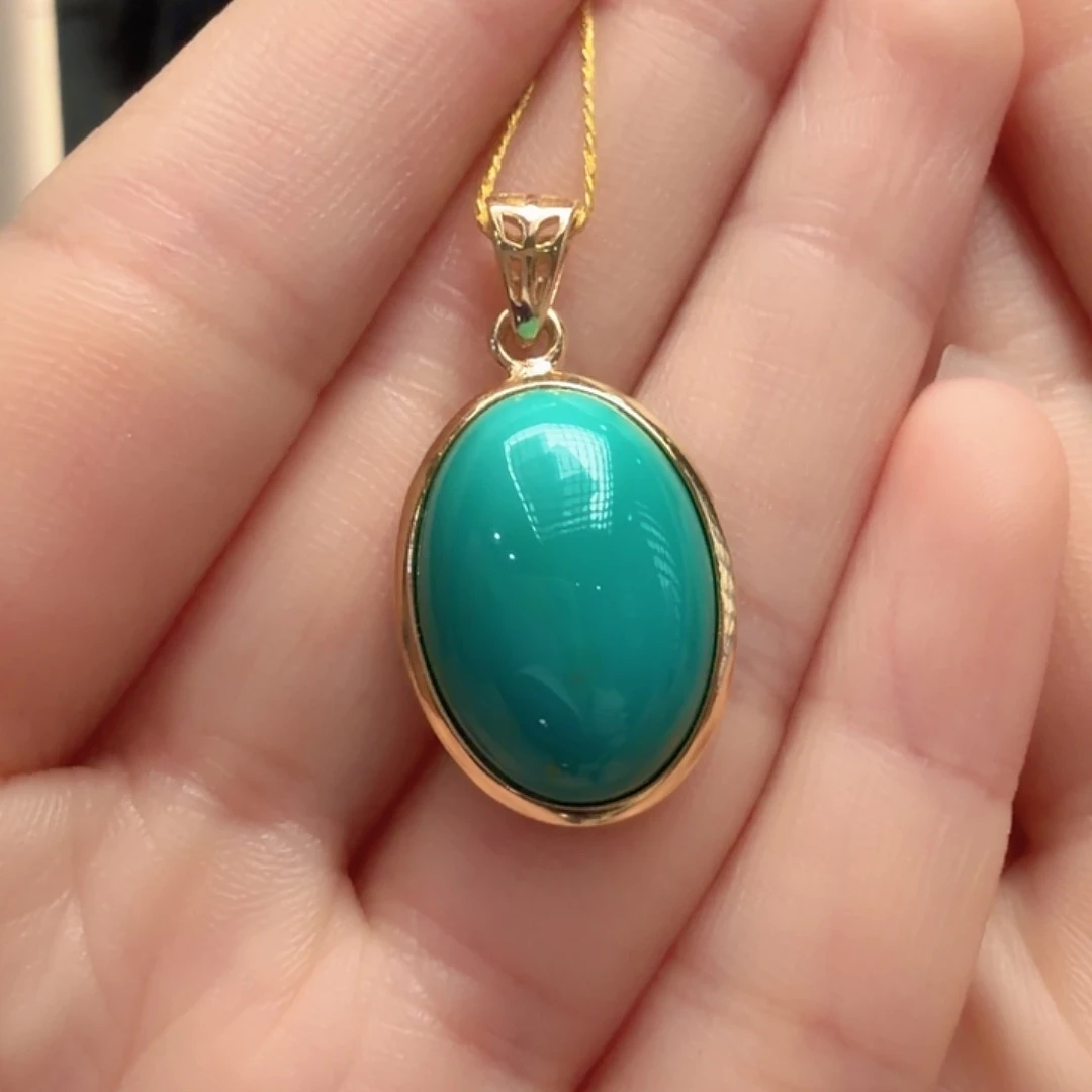 绿松石银S925镶嵌戒指