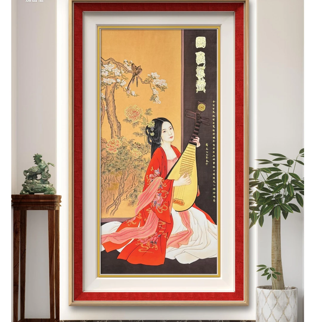 李良才先生原创作品《国色天香》仕女图