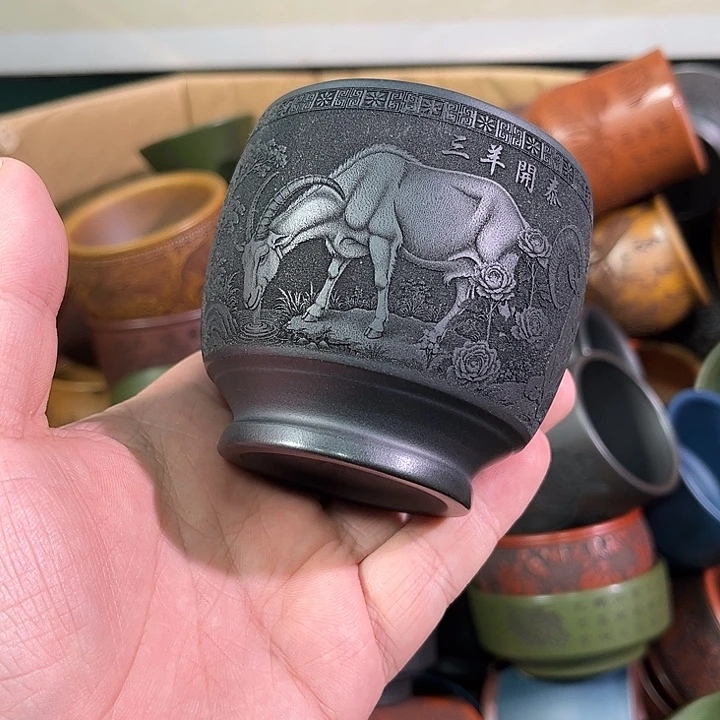 茶杯紫砂全手工紫砂主人杯