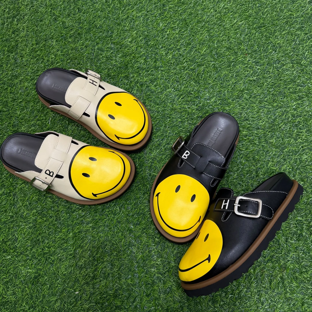 268-1南油 BOHAN秀秀家 定制笑脸包头皮拖