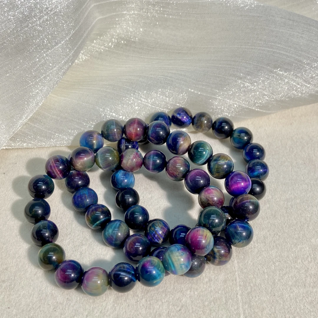 【同林舒】南非老矿料-高端精品幻彩手链10mm多样性发起一A71