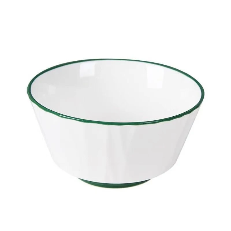 【清仓】4.5英寸绿边琉璃米饭碗8只装