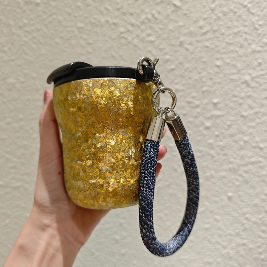 器态-半糖主义雪花黄钛杯QT0053