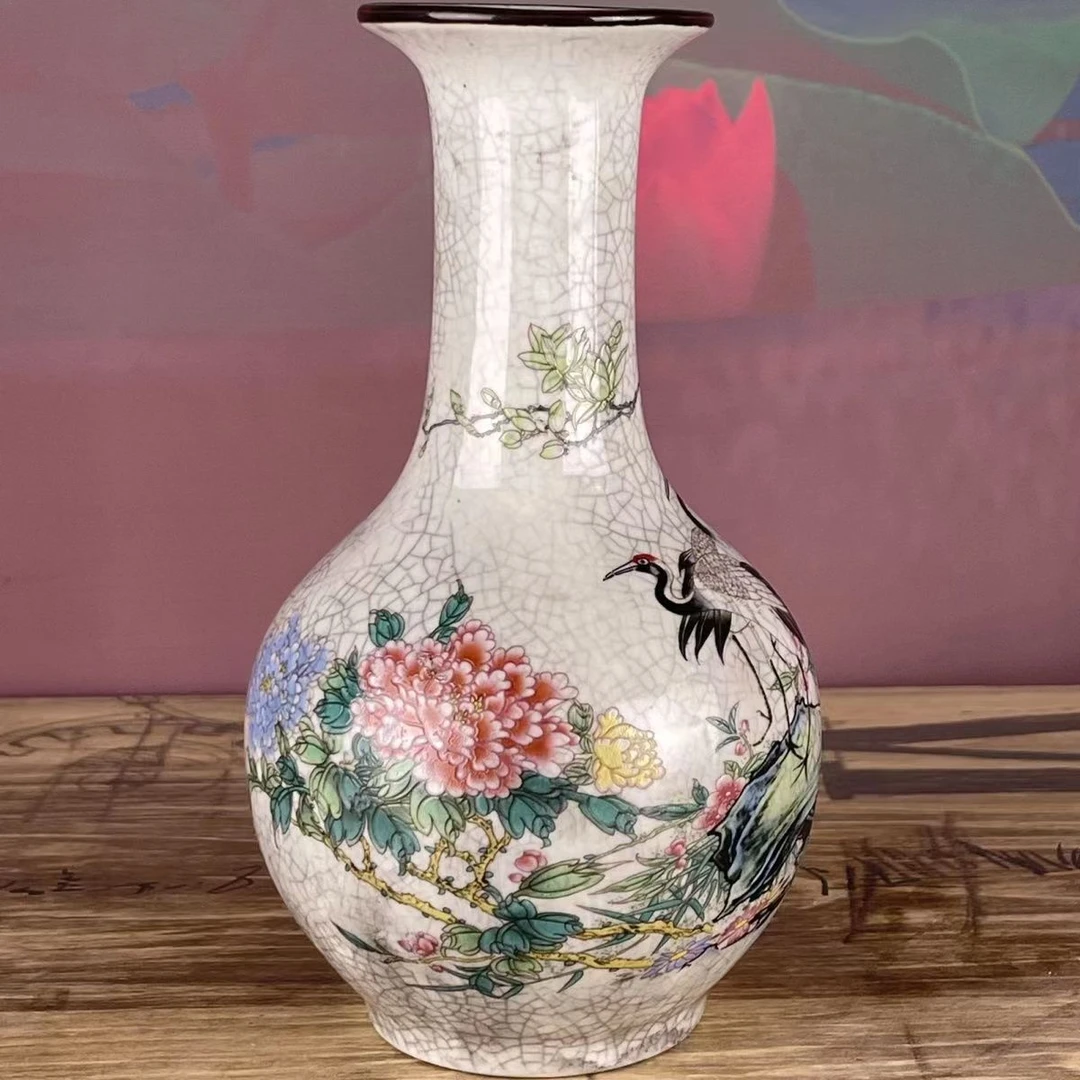 花鸟新中式水瓶精致典雅