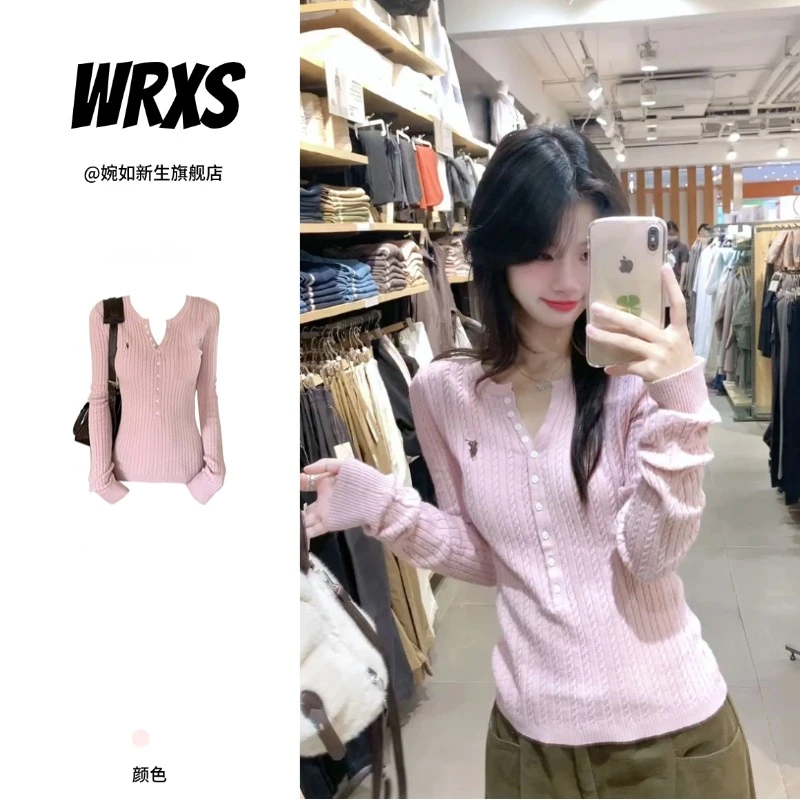 【婉如新生】秋冬季小众宽松慵懒风长袖减龄针织衫毛衣显瘦气质打底