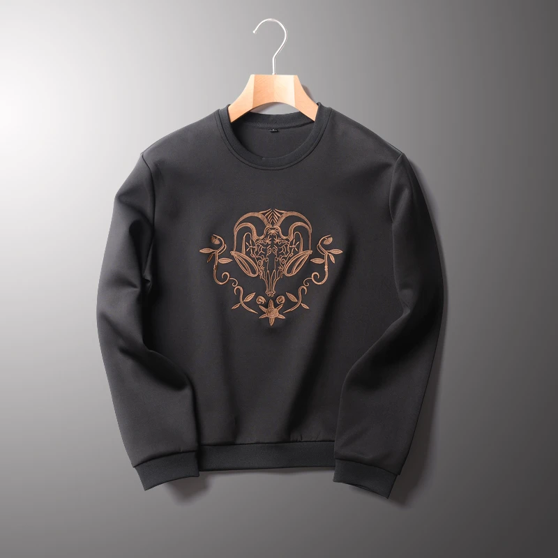 19Y05新款卫衣男圆领春季上衣宽松套头衫休闲运动外套潮流男装