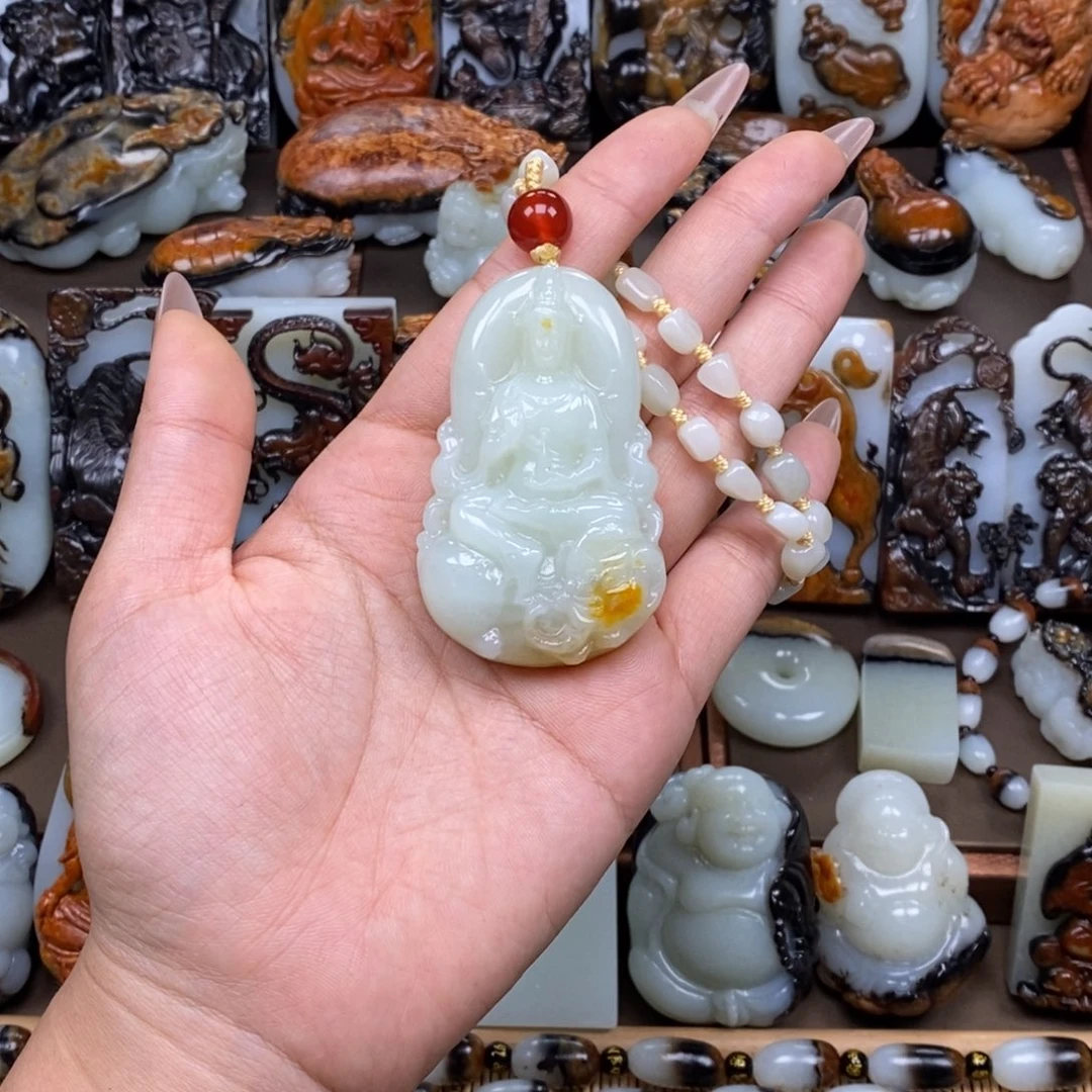 颈饰未镶嵌和田玉Y****I