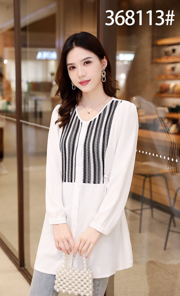 【吉苗条】368113早秋显瘦衬衫上衣