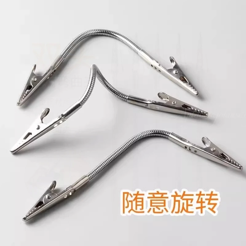 简约双头鳄鱼夹造型多功能蚊香架家用其他五金件鳄鱼夹支架蚊香夹