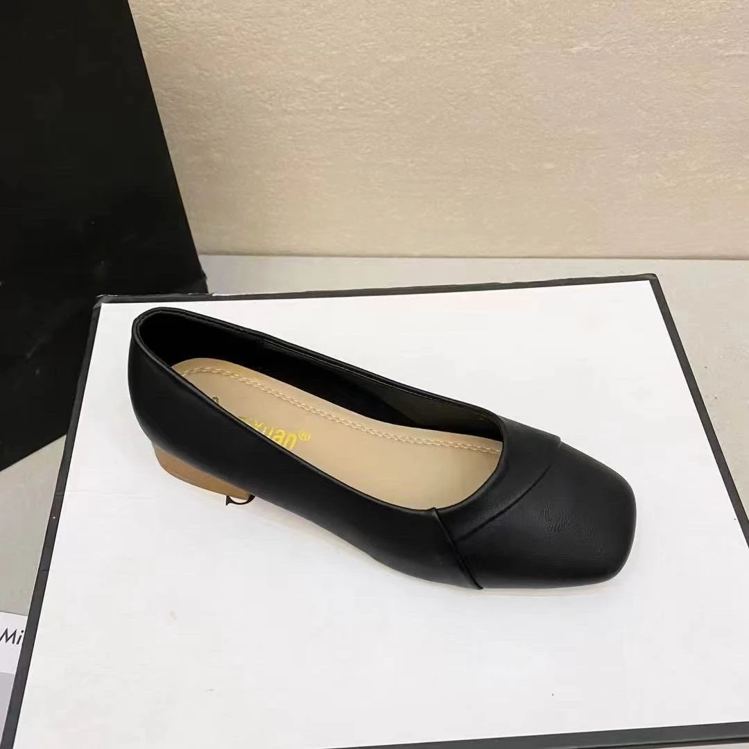 8519单鞋浅口圆头百搭时尚鞋子软底女鞋