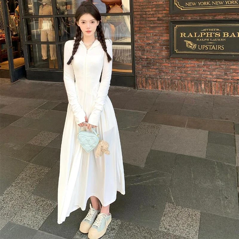 长款防晒衣女夏季2025新款防紫外线冰丝全身防晒服收腰连衣裙外套