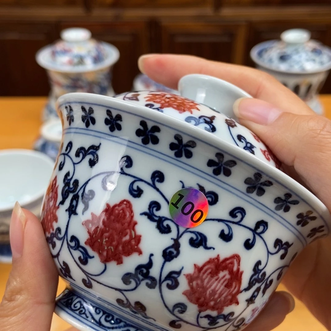 手绘现代茶具非古董