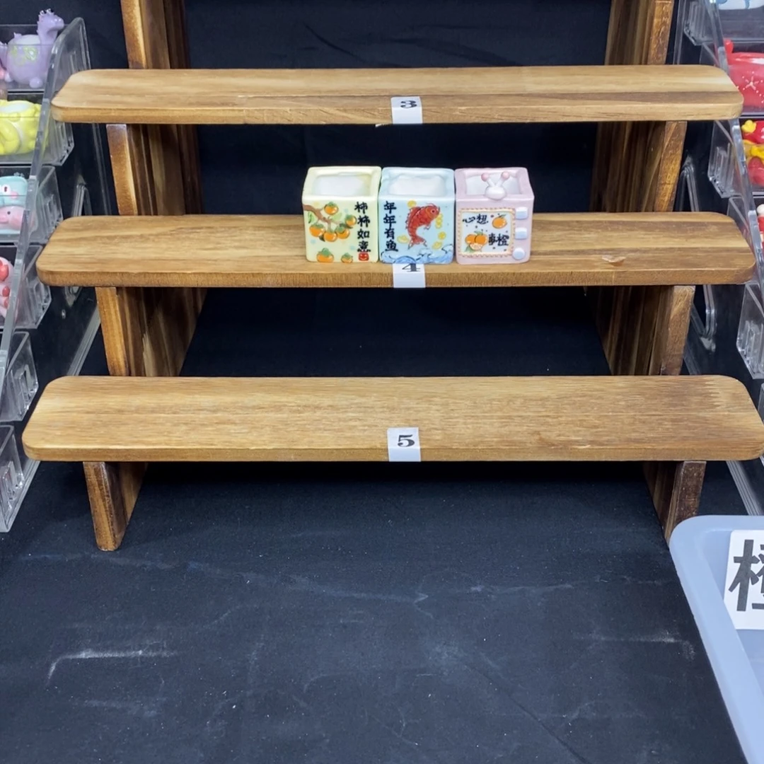 橙***ᐝ手捏釉烧拇指花盆3只