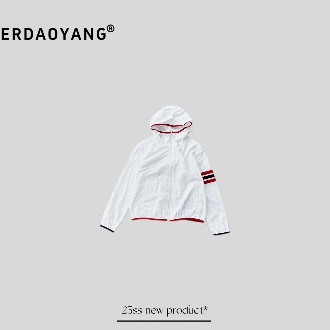 ERDAOYANG "明星的私服" 春夏新款拼色防水连帽外套WT6111