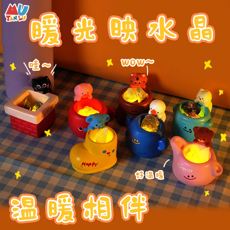 【新品代拆】逐光水晶小灯盲盒潮玩盲盒可爱摆件