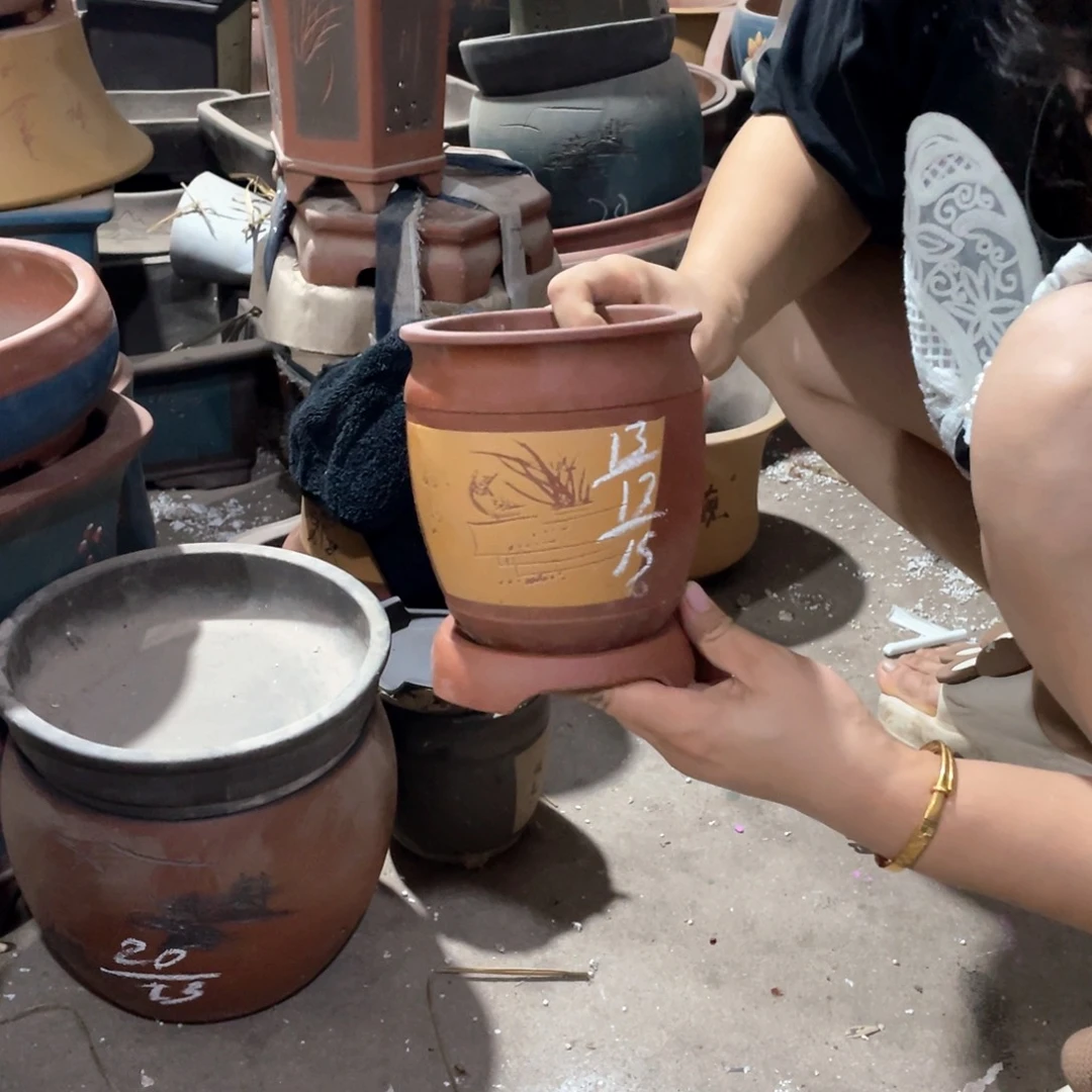 紫砂花瓶紫砂之光和青釉