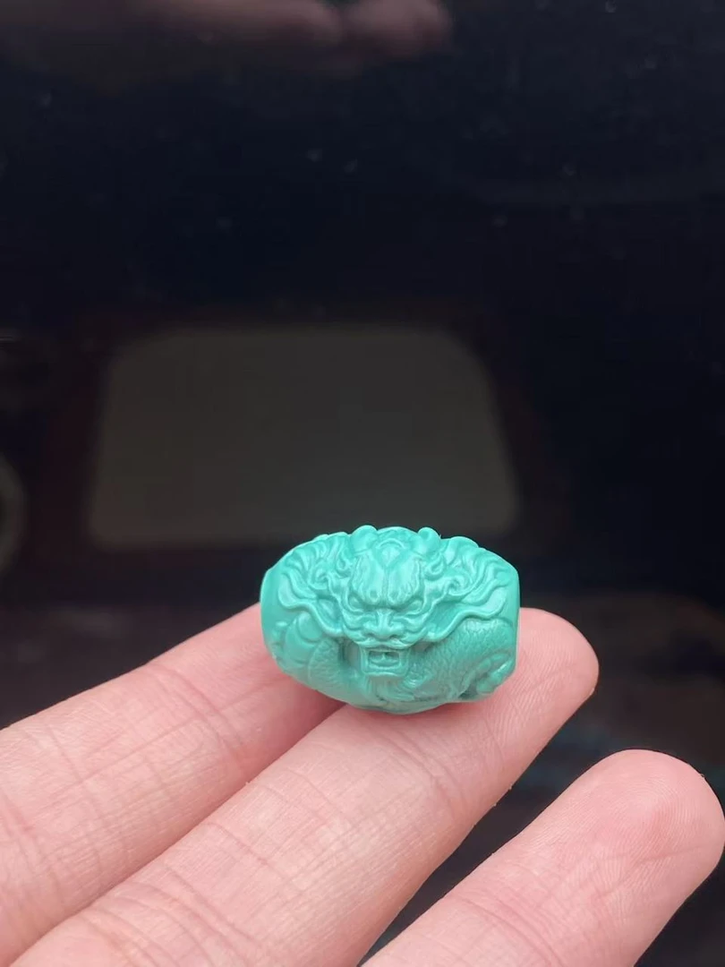 绿色龙桶珠14x18mm配饰【307】