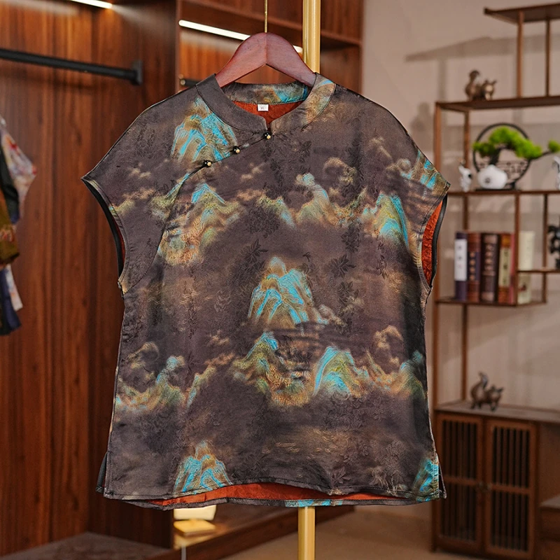 《黛山远-上衣》新中式上衣国风夏季百搭高级感