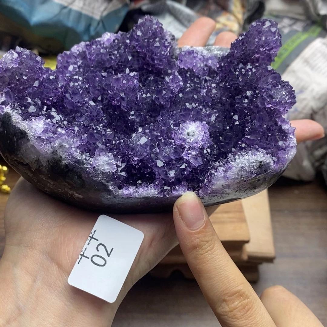 紫晶珠宝半成品未镶嵌